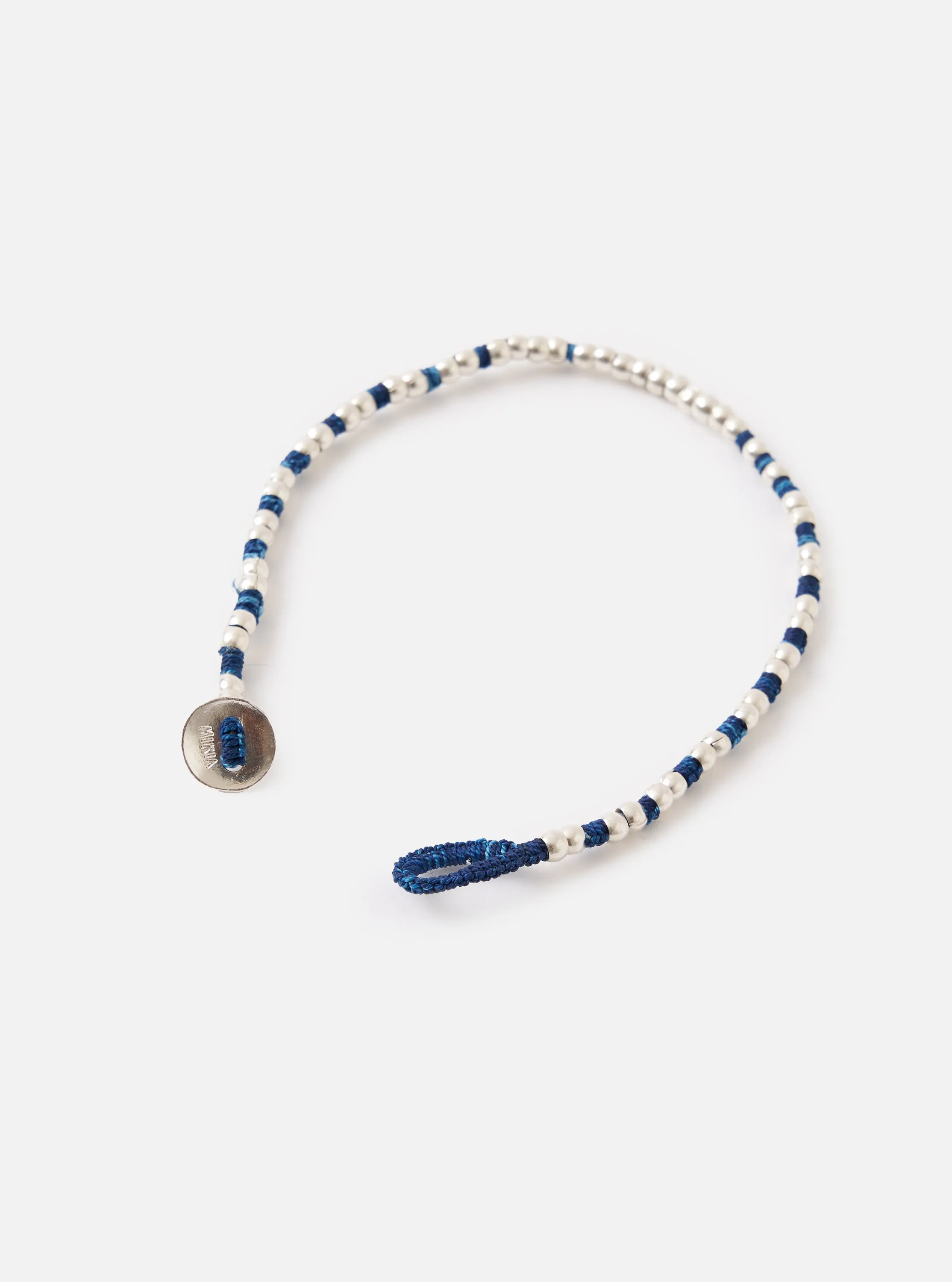 Mikia Indigo Silver Beads Bracelet sold by Universal Works product image thumbnail 3