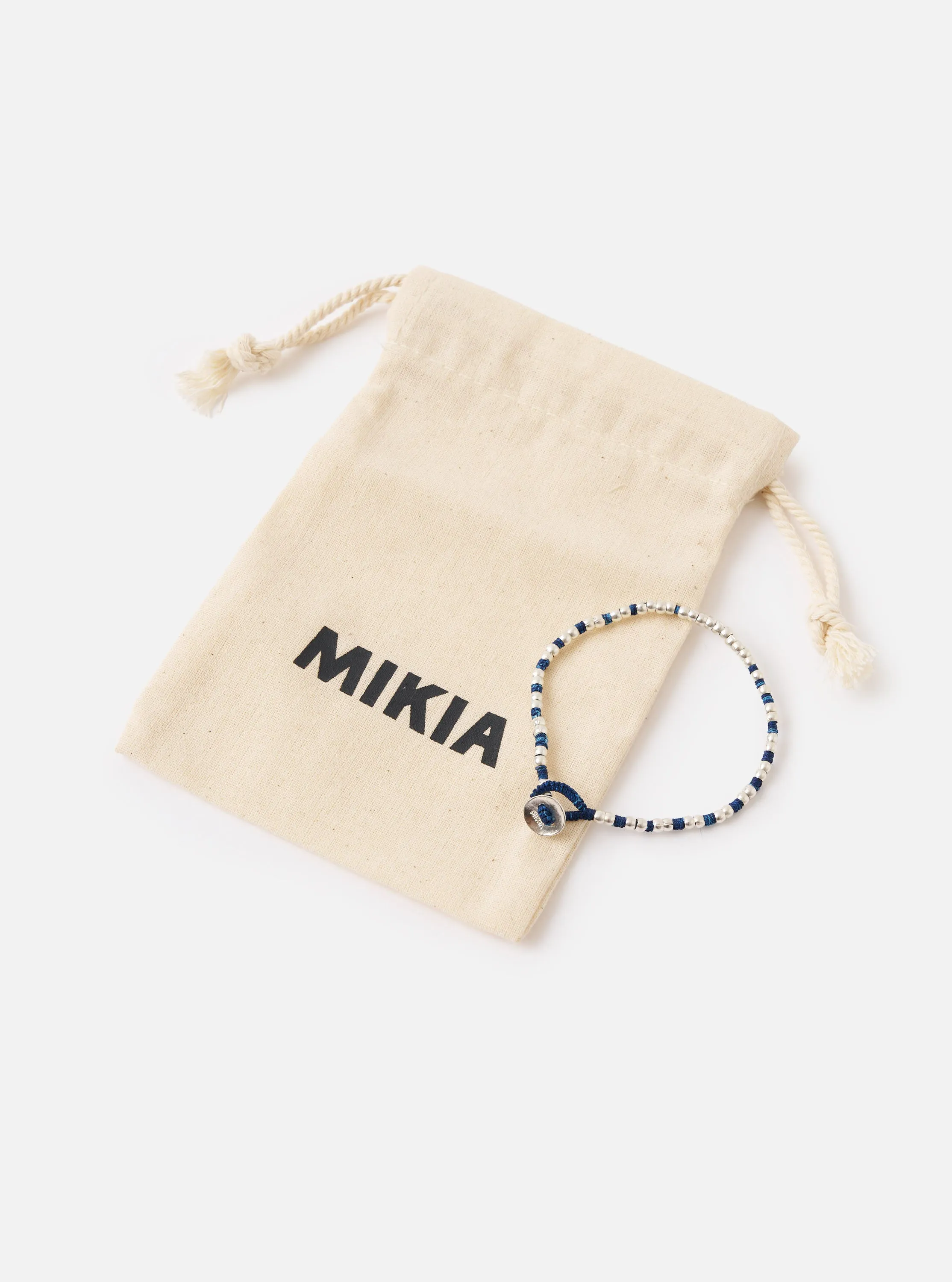 Mikia Indigo Silver Beads Bracelet sold by Universal Works product image thumbnail 4