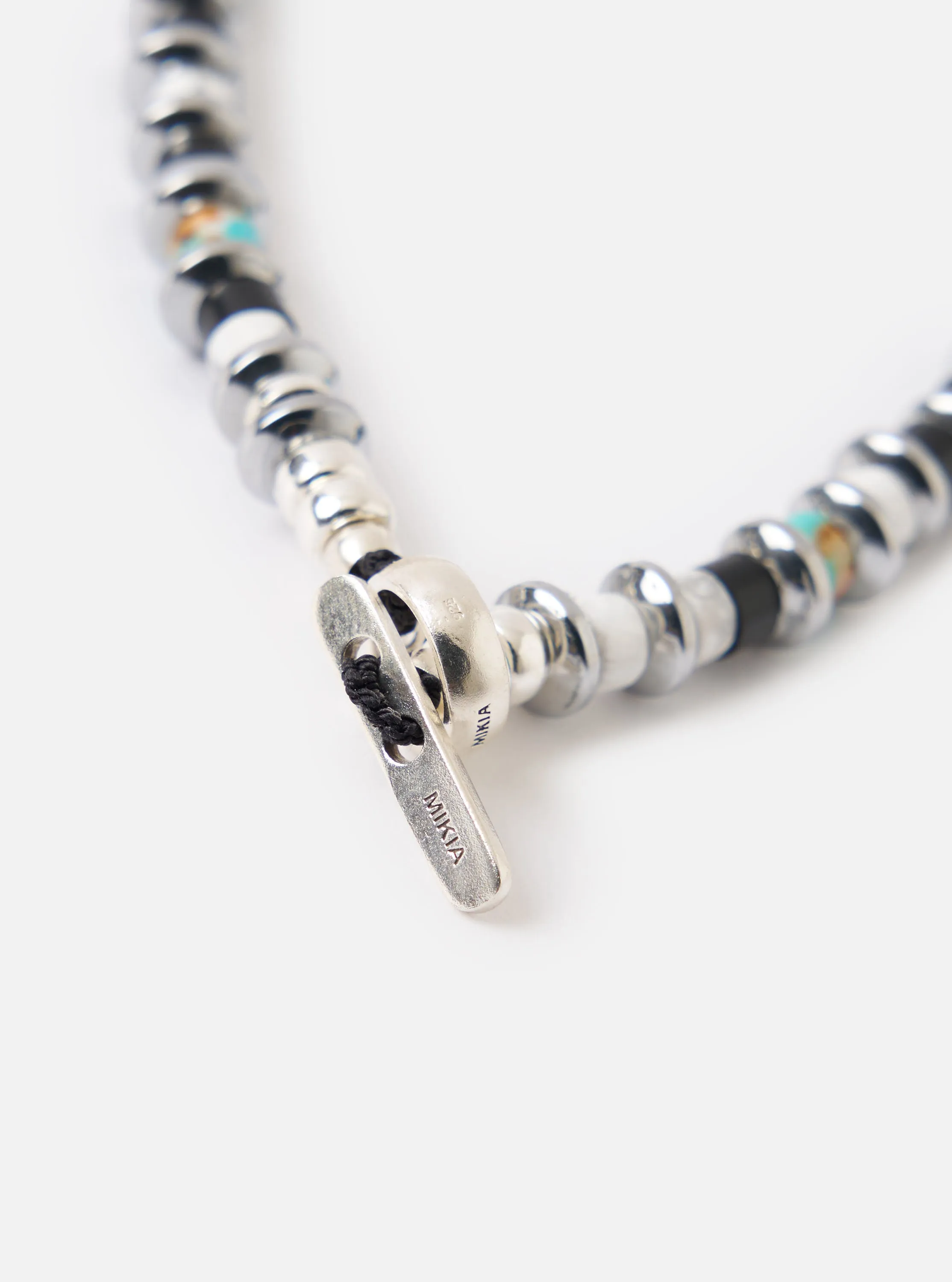 Mikia Jet/Turquoise Hematite Roundel Bracelet sold by Universal Works product image thumbnail 2