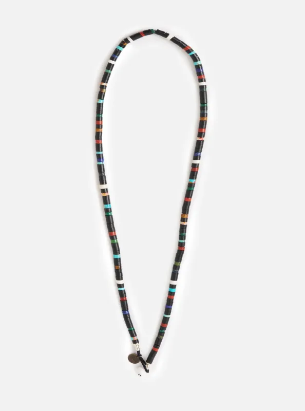 Mikia Jet Multi Heishi Beads Necklace sold by Universal Works