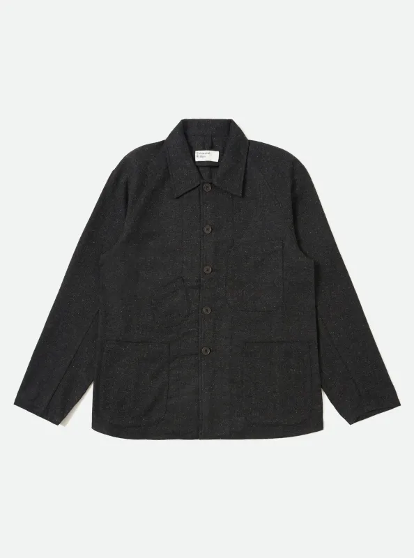 Black Salt N Pepper Tweed Station Jacket sold by Universal Works