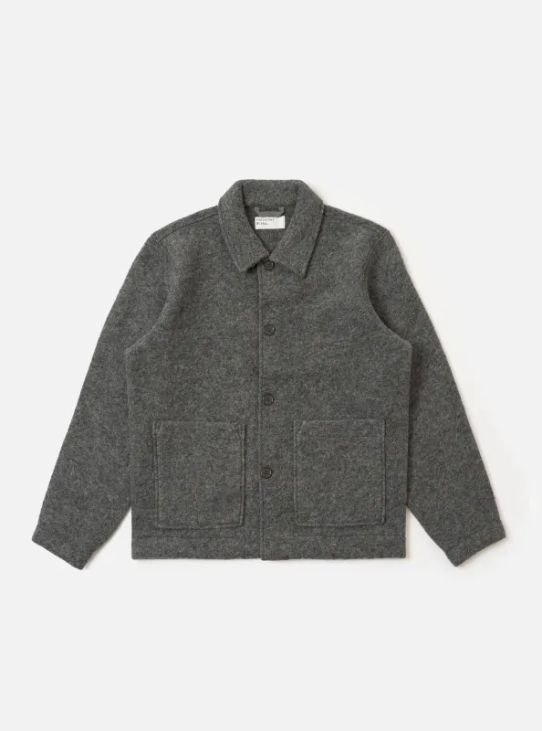 Grey Marl Wool Fleece Rams Jacket sold by Universal Works