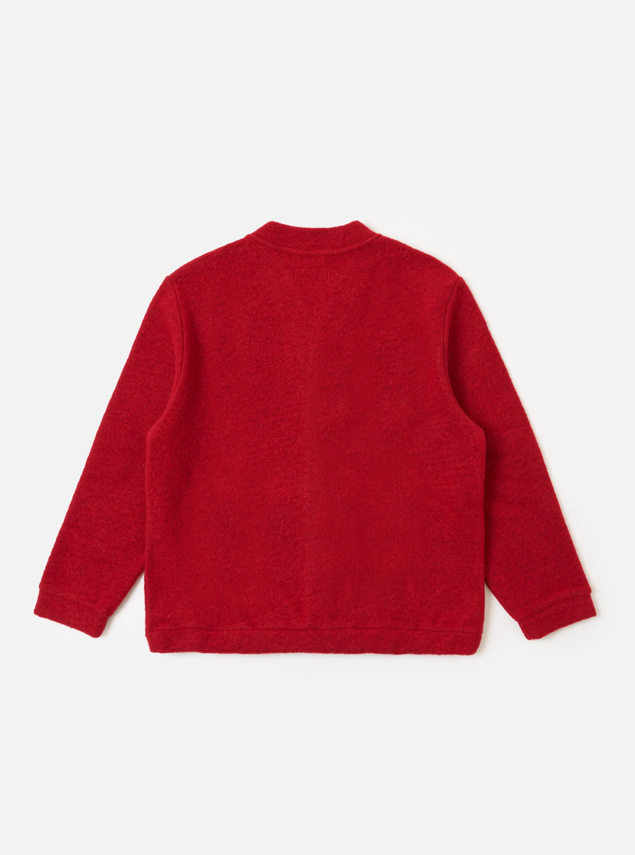 Red Wool Fleece Advance Cardigan sold by Universal Works product image thumbnail 5