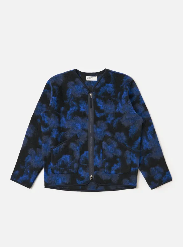 Blue Flower Fleece Zip Liner Jacket sold by Universal Works