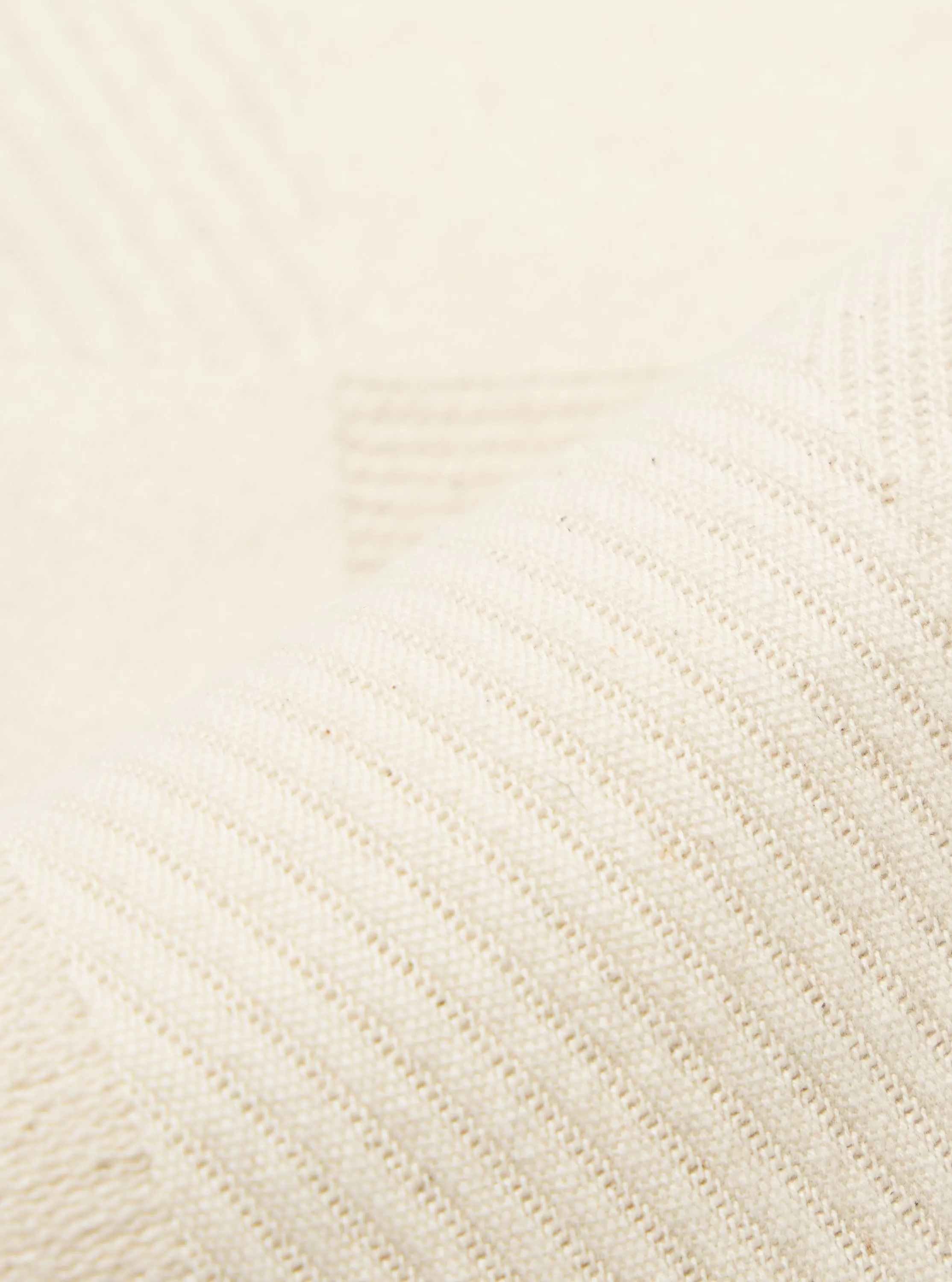 Ecru Patchwork Weave Cotton Pleated Track Pant sold by Universal Works product image thumbnail 4