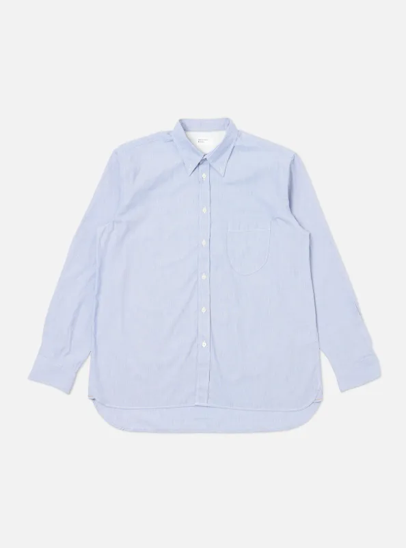 Blue Classic Stripe Lazy Day Shirt sold by Universal Works