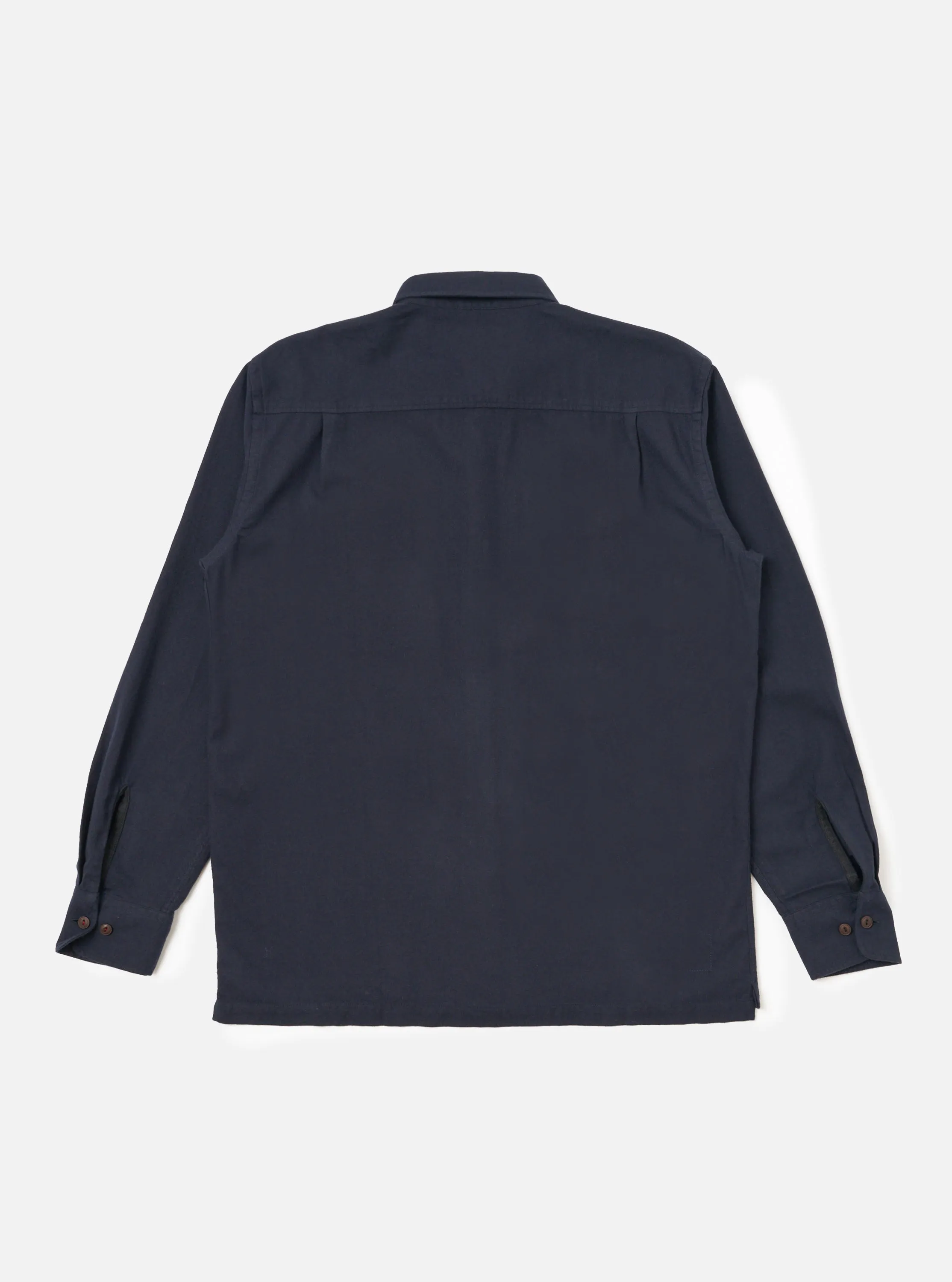 Dark Navy Sid Flannel CPO Shirt sold by Universal Works product image thumbnail 5