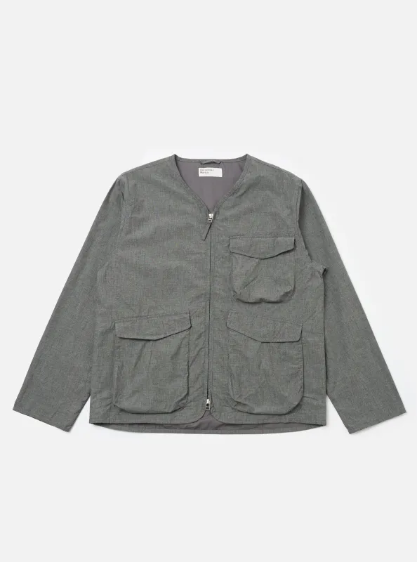 Charcoal Organic Chambray Parachute Liner Jacket sold by Universal Works