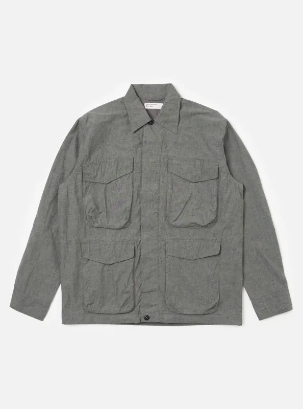 Charcoal Organic Chambray Parachute Field Jacket sold by Universal Works