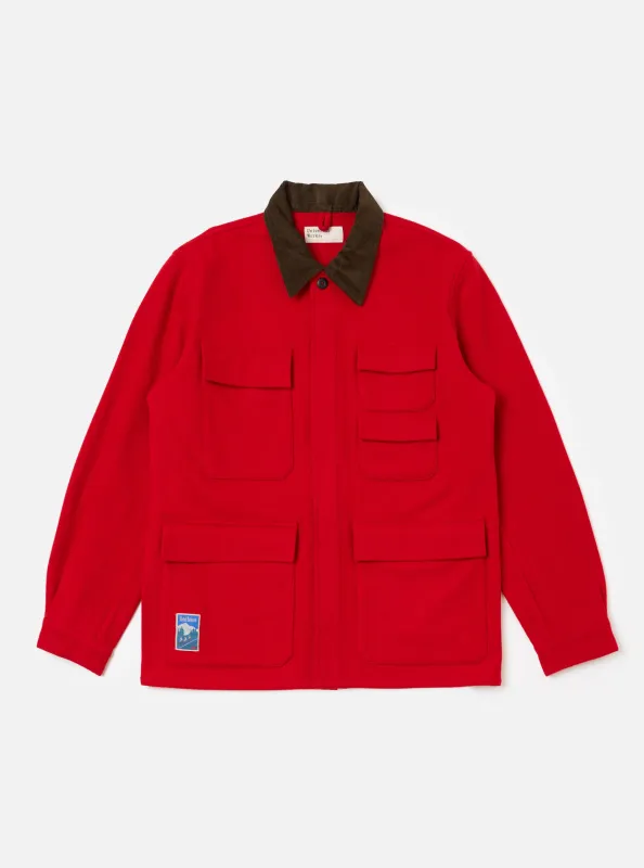 Red Mowbray Military Fatigue Jacket sold by Universal Works