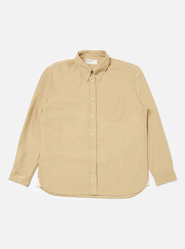 Sand Organic Fine Cord Daybrook Shirt sold by Universal Works