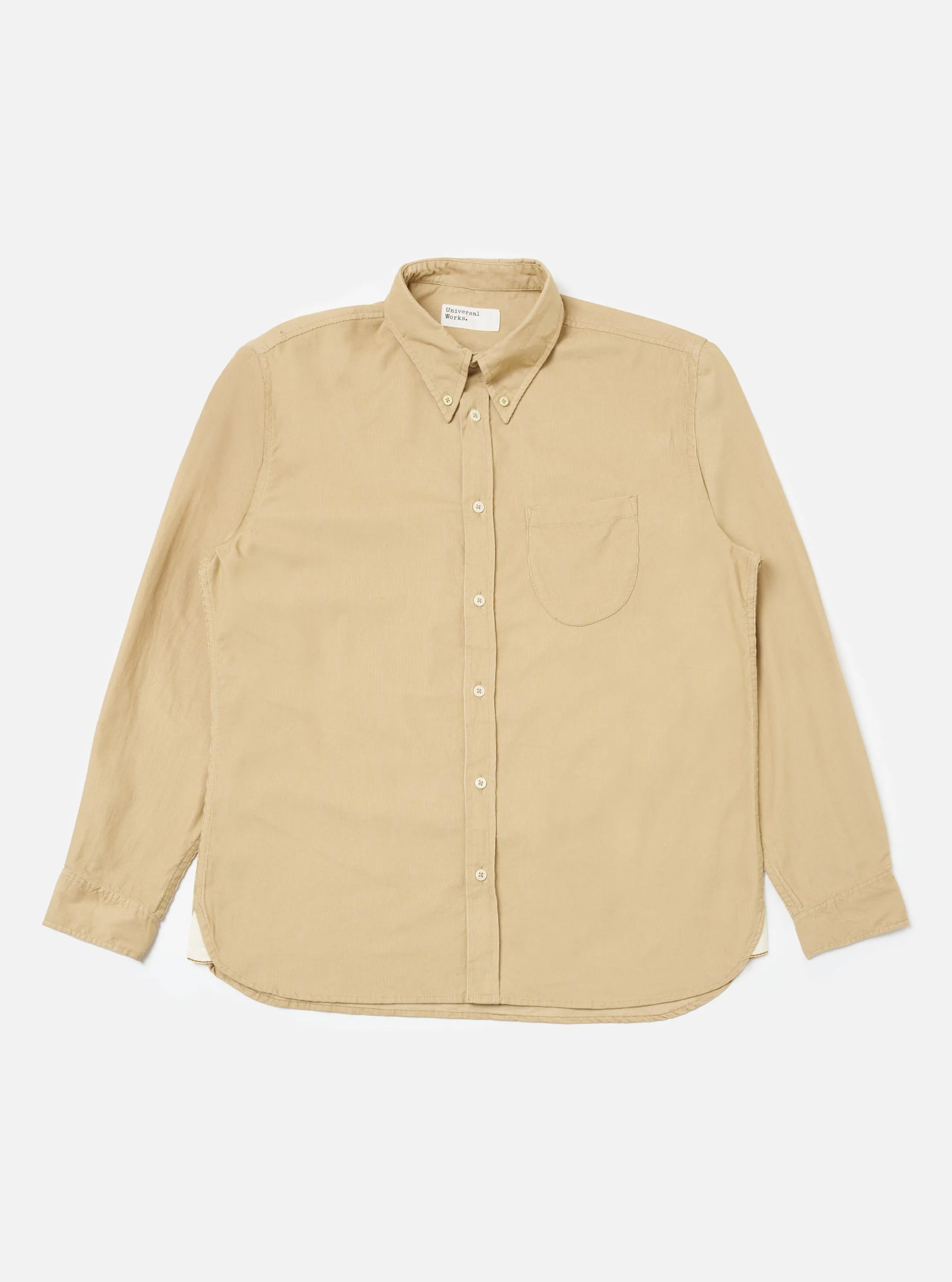 Sand Organic Fine Cord Daybrook Shirt sold by Universal Works