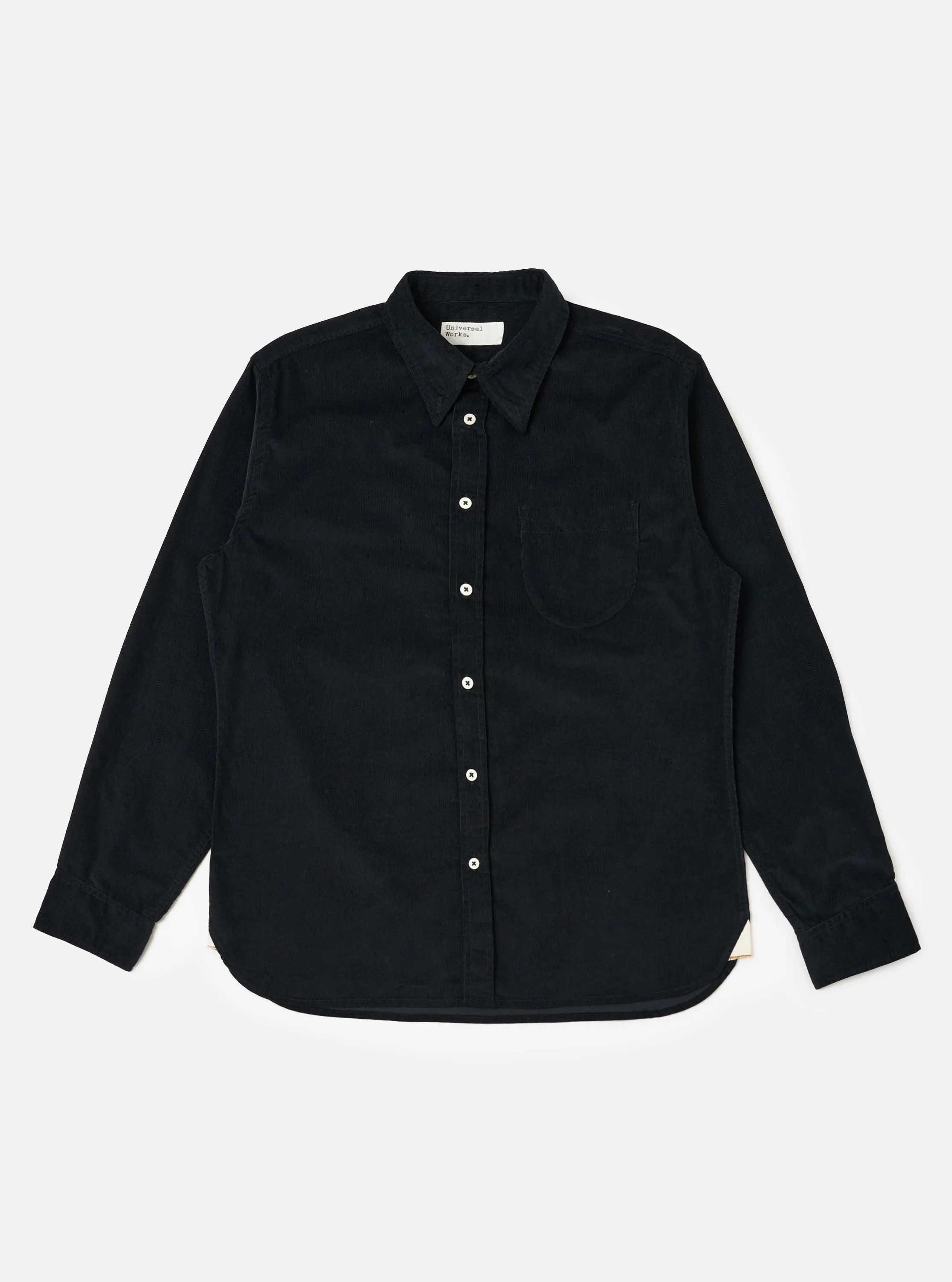Black Organic Fine Cord Daybrook Shirt sold by Universal Works