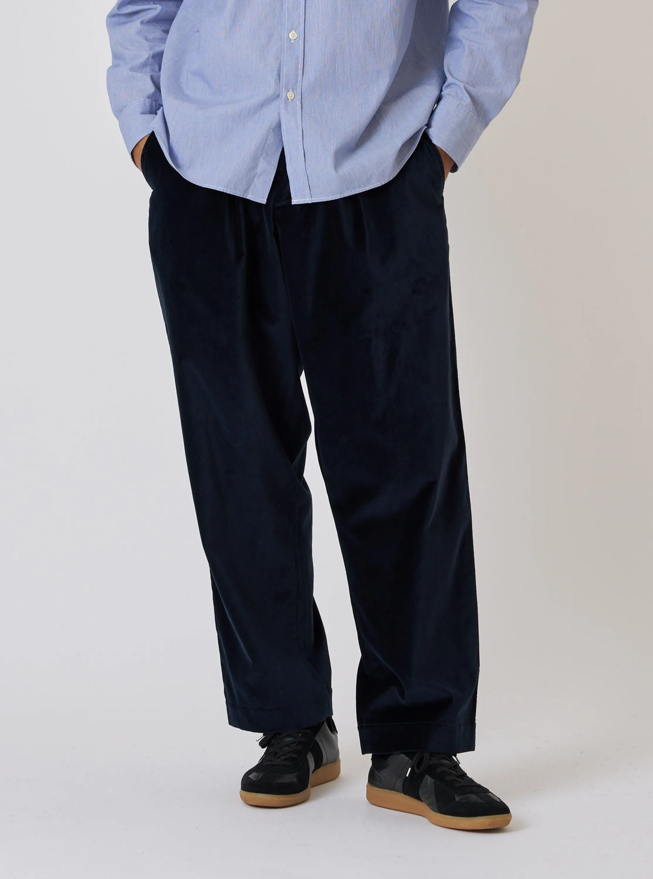 Navy Velveteen Oxford Pant sold by Universal Works product image thumbnail 2