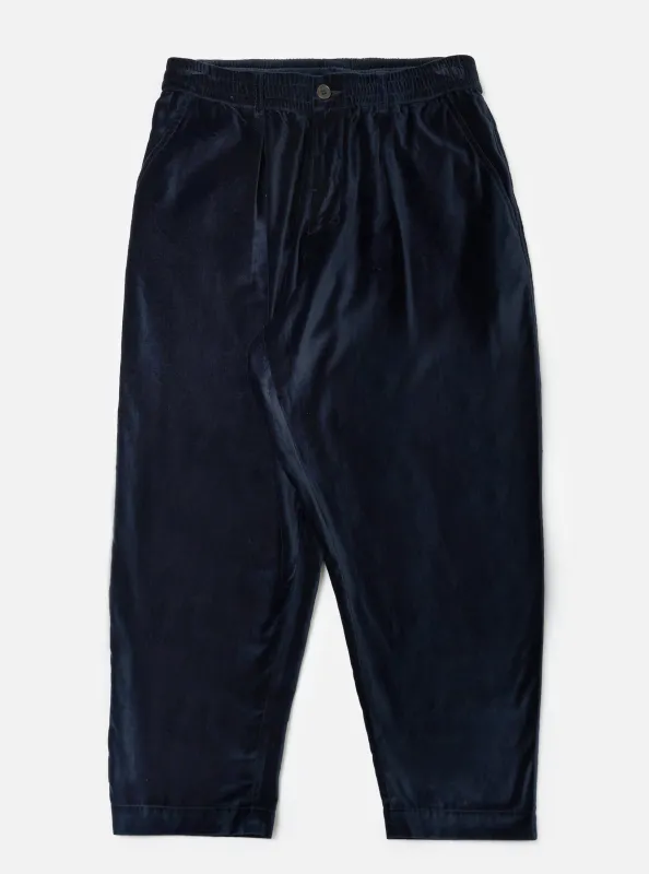 Navy Velveteen Oxford Pant sold by Universal Works