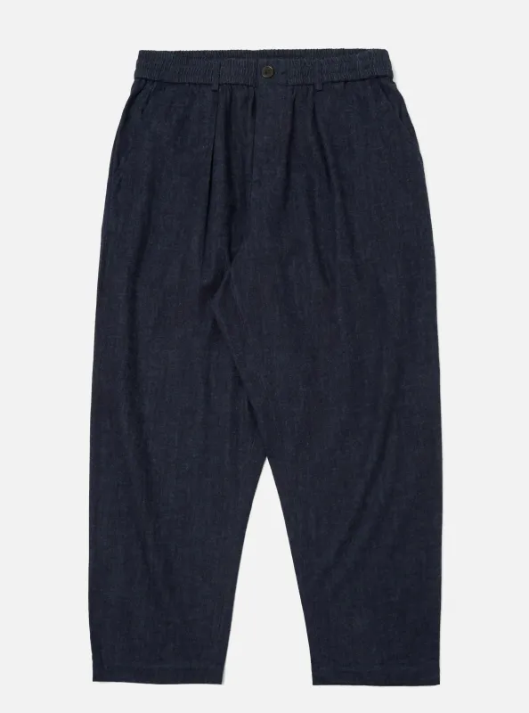 Indigo Brushed Denim Oxford Pant sold by Universal Works