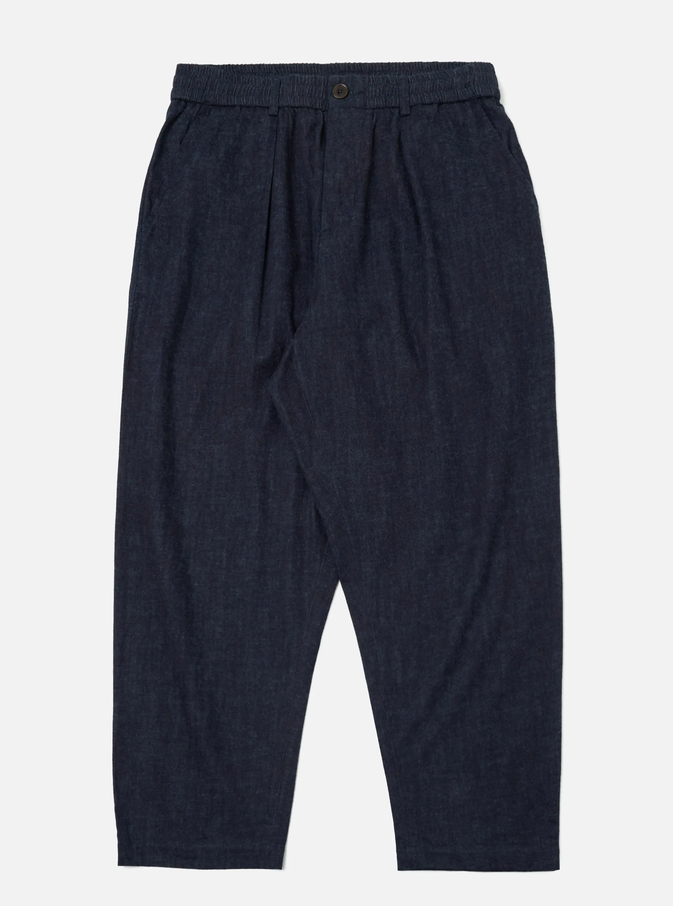 Indigo Brushed Denim Oxford Pant sold by Universal Works