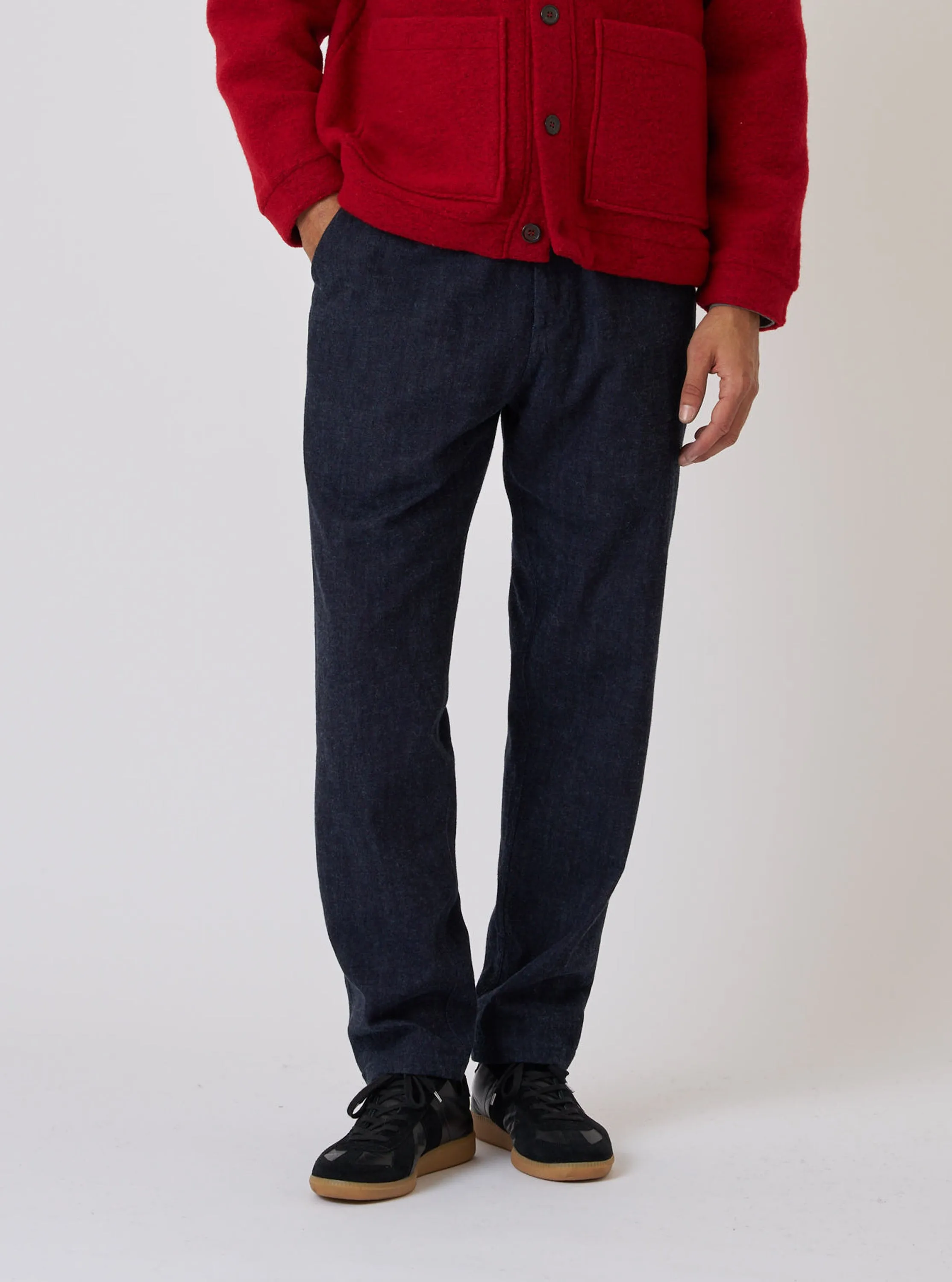Indigo Brushed Denim Military Chino sold by Universal Works product image thumbnail 2