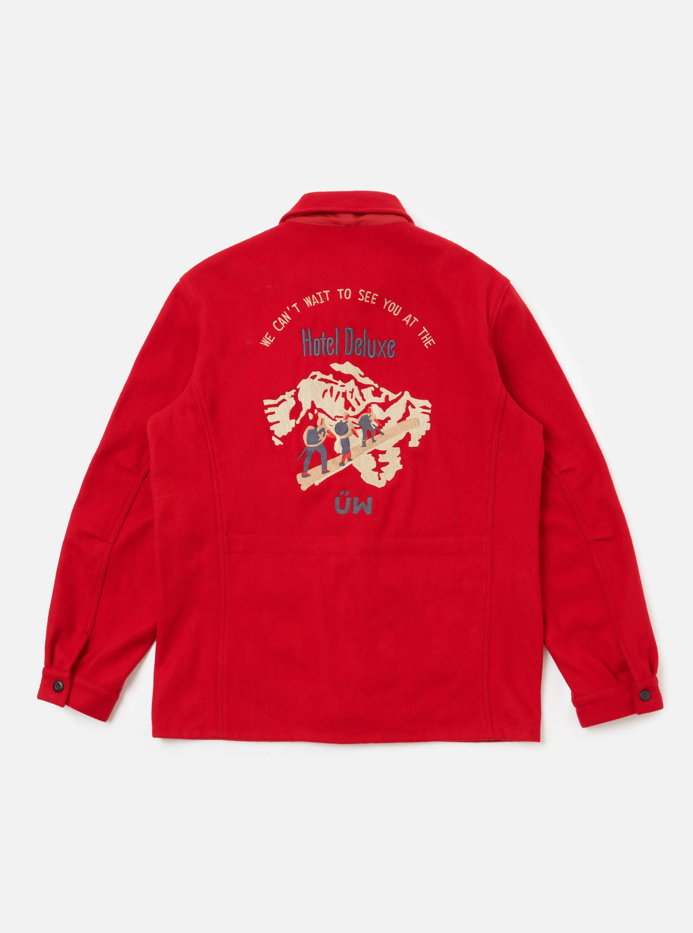 Embroidered Red Mowbray Military Fatigue Jacket sold by Universal Works product image thumbnail 5
