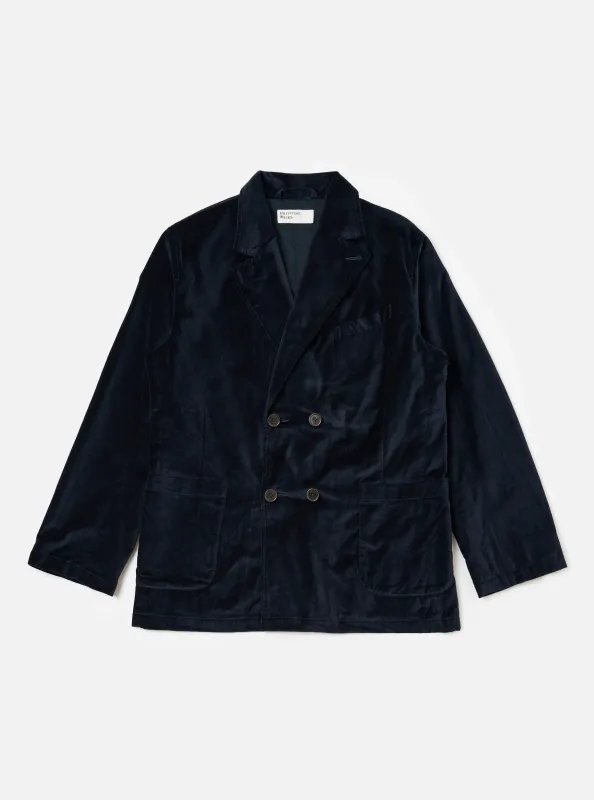 Navy Velveteen Manor Jacket sold by Universal Works