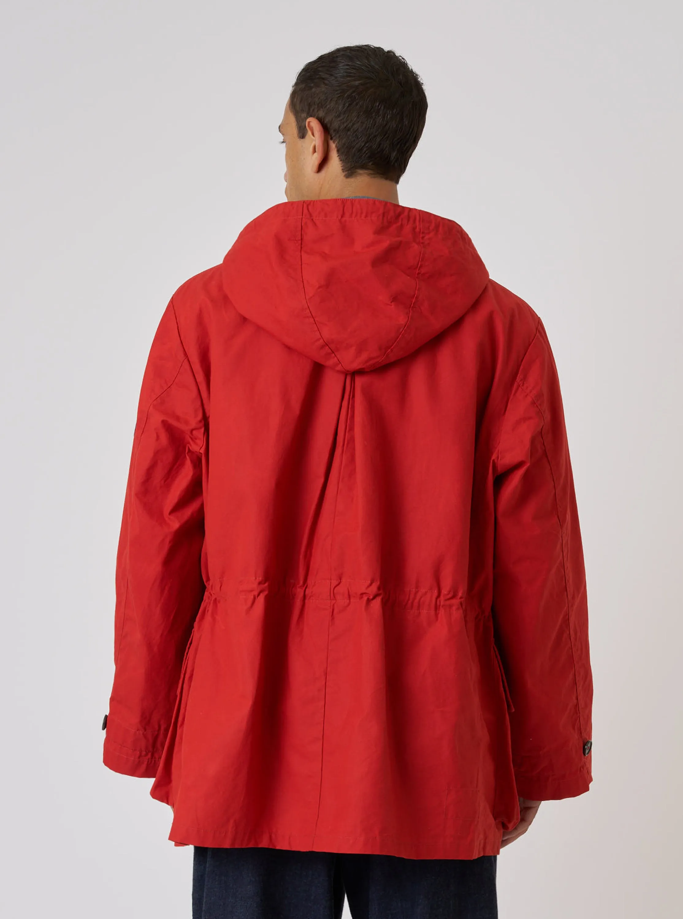 Orange British Wax Cotton Boston Parka sold by Universal Works product image thumbnail 3