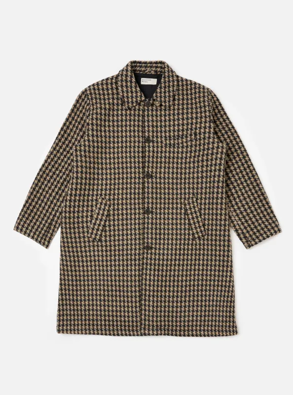 Sand Cortina Tweed Long Swing Coat sold by Universal Works