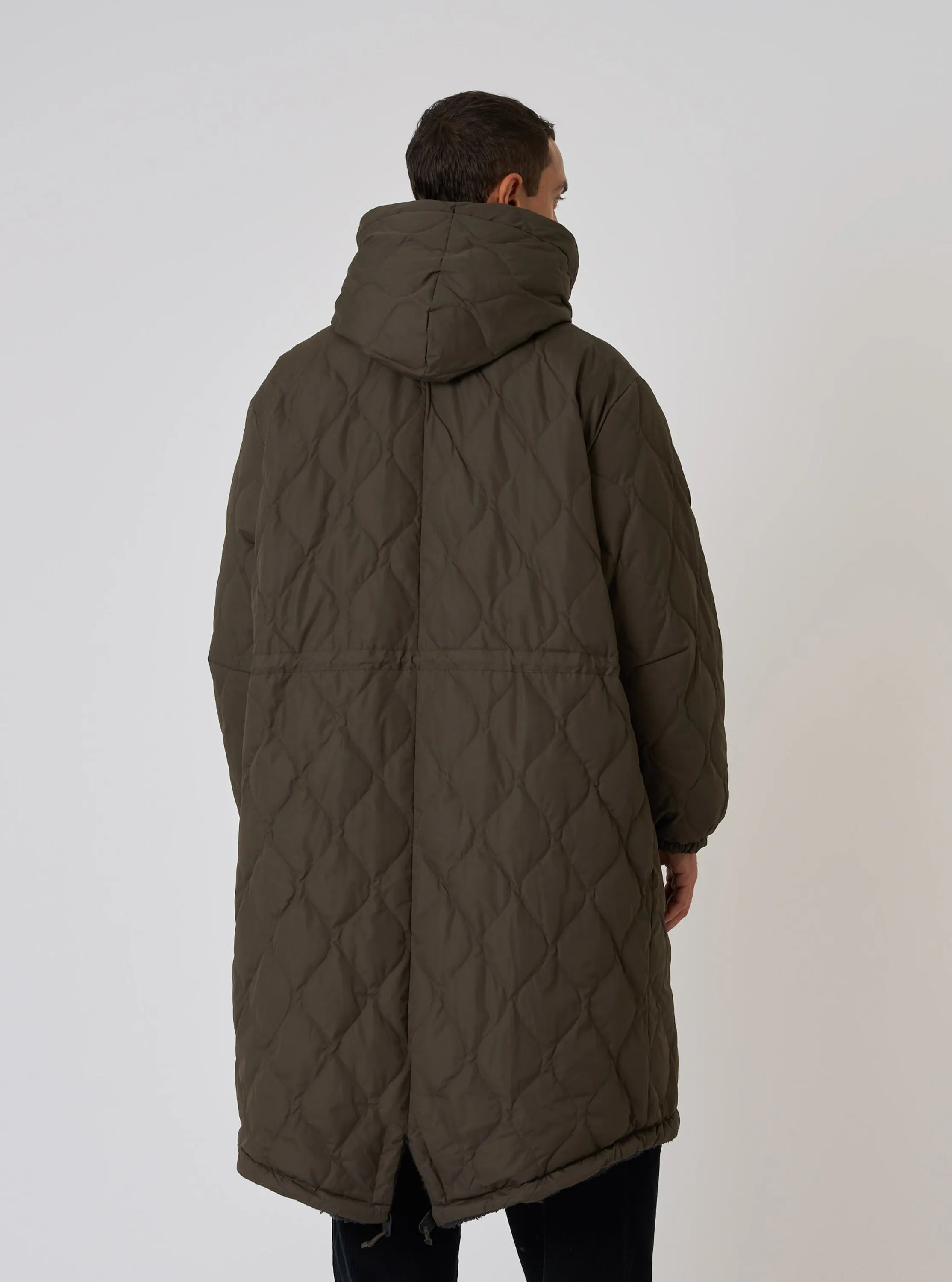 TAION x Universal Works Reversible Dark Olive Military Line Sherpa Parka sold by Universal Works product image thumbnail 3