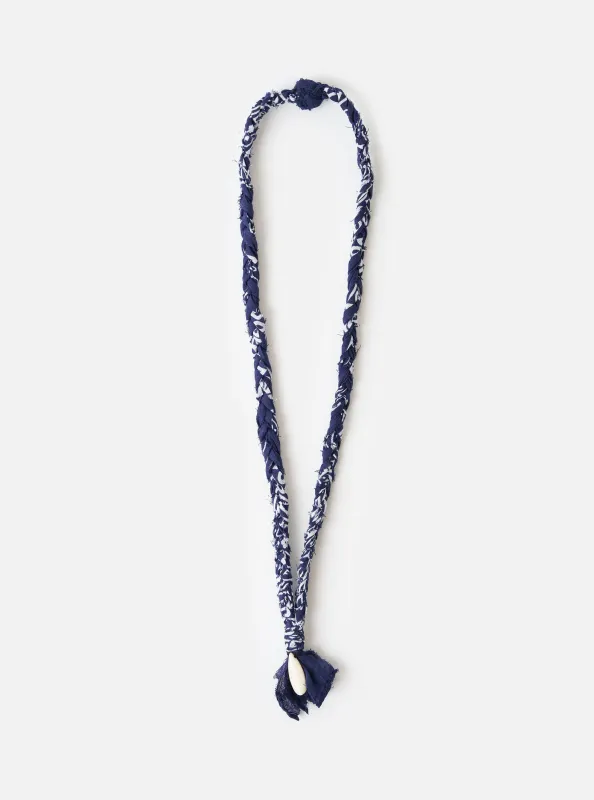 Hanami of Rome Blue/White Turquoise Pendant Bandana Necklace No.51 sold by Universal Works