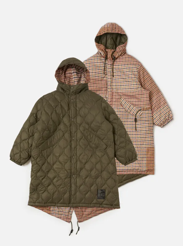 TAION x Universal Works Reversible Dark Olive Military Line Parka made by Universal Works