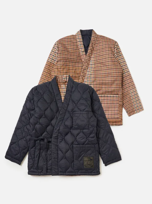TAION x Universal Works Reversible Dark Navy Military Line Kyoto Work Jacket sold by Universal Works