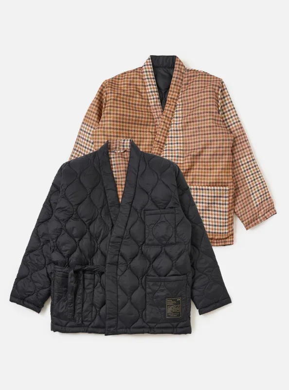 TAION x Universal Works Reversible Black Military Line Kyoto Work Jacket made by Universal Works