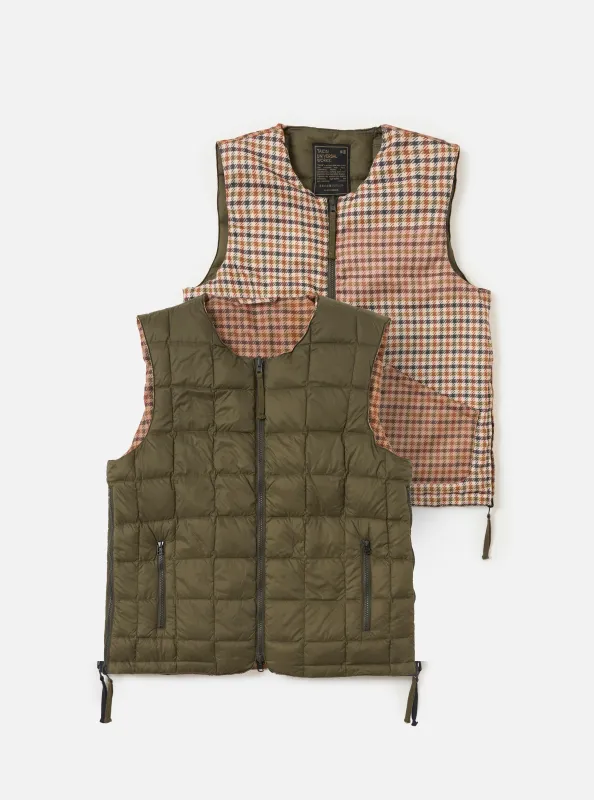 TAION x Universal Works Reversible Dark Olive Military Line Vest sold by Universal Works