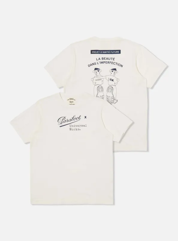 Paraboot x Universal Works Ecru Single Jersey Short Sleeve Tee sold by Universal Works