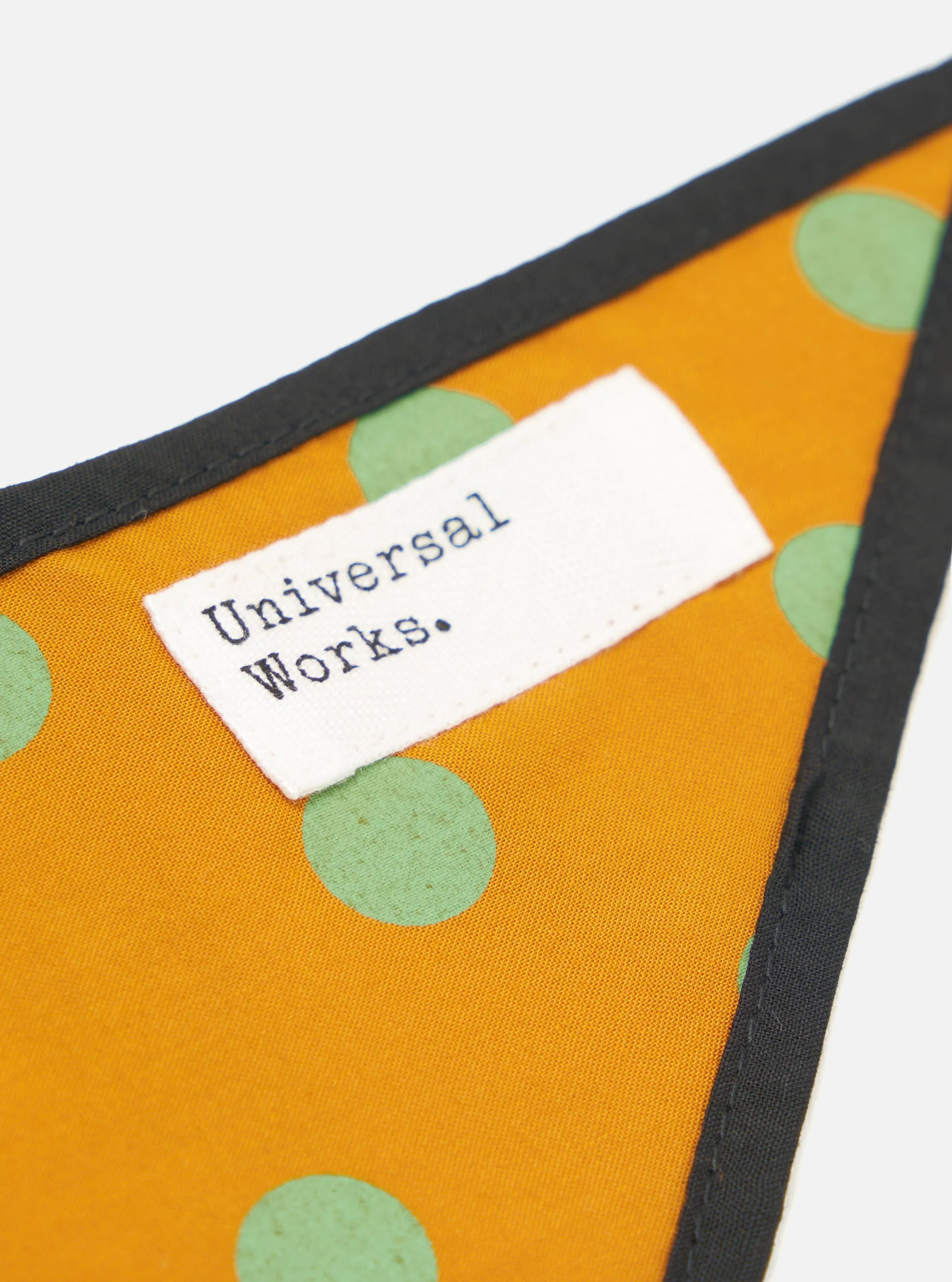 Mustard Bold Dot Print Rayon Scout Scarf sold by Universal Works product image thumbnail 4