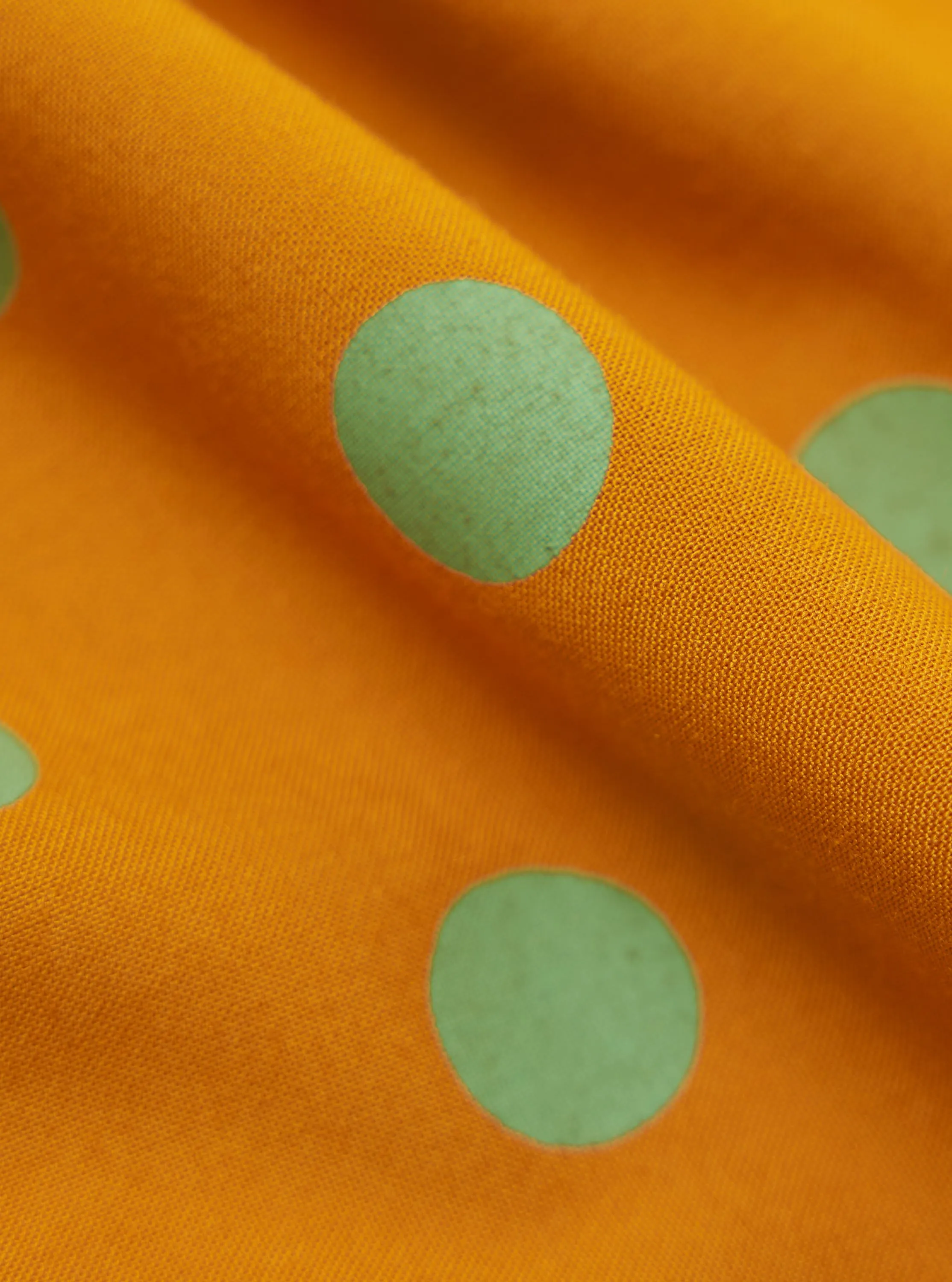 Mustard Bold Dot Print Rayon Scout Scarf sold by Universal Works product image thumbnail 3