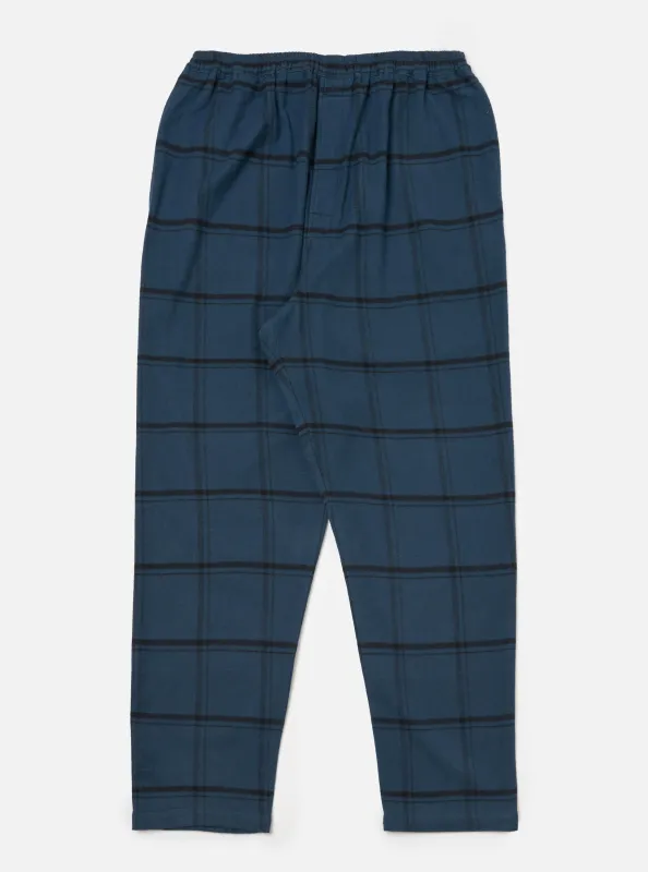 Blue Brushed Check Pyjama Pant sold by Universal Works