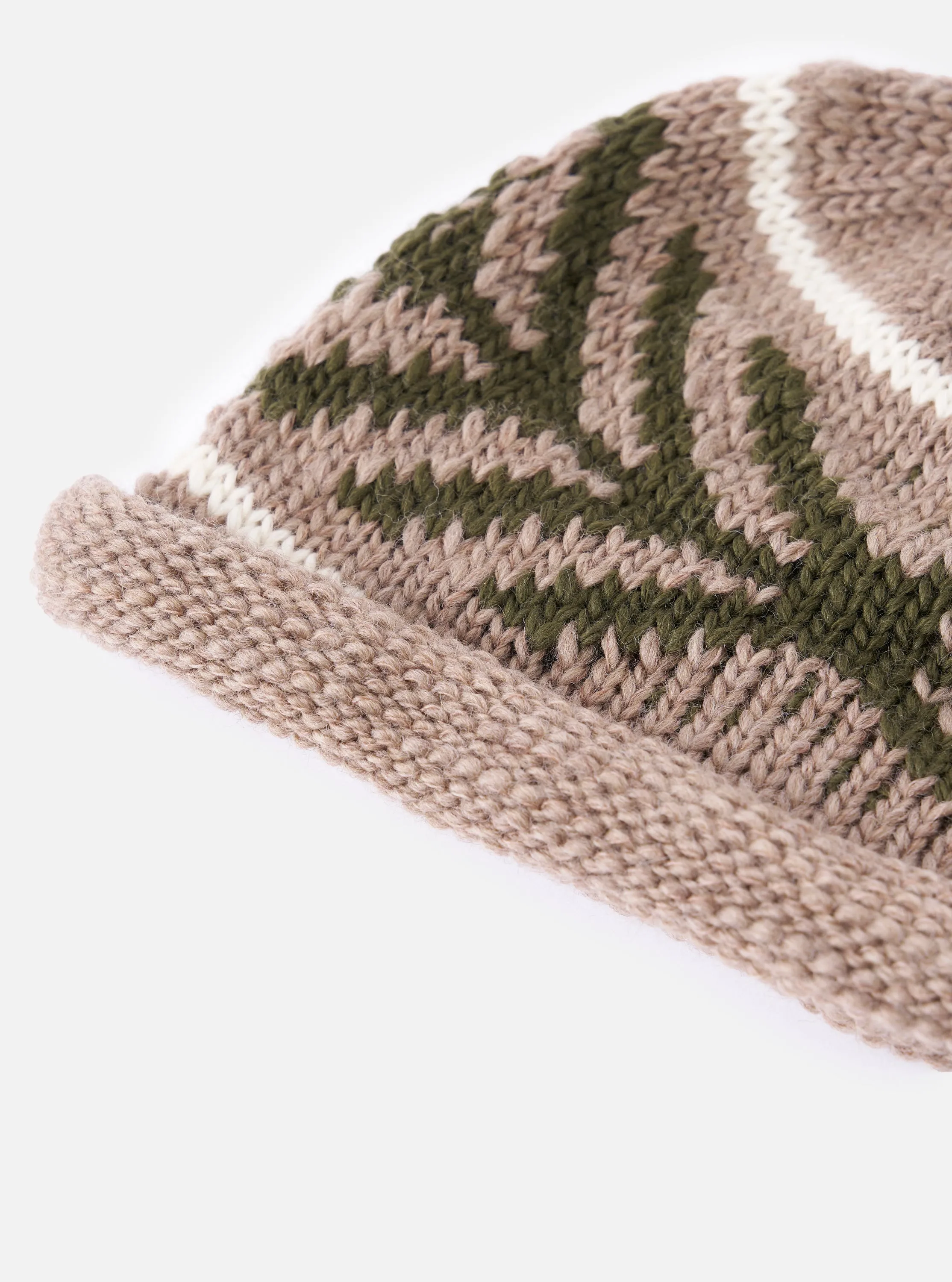 cableami® Beige Wool Jacquard Watch Cap sold by Universal Works product image thumbnail 2