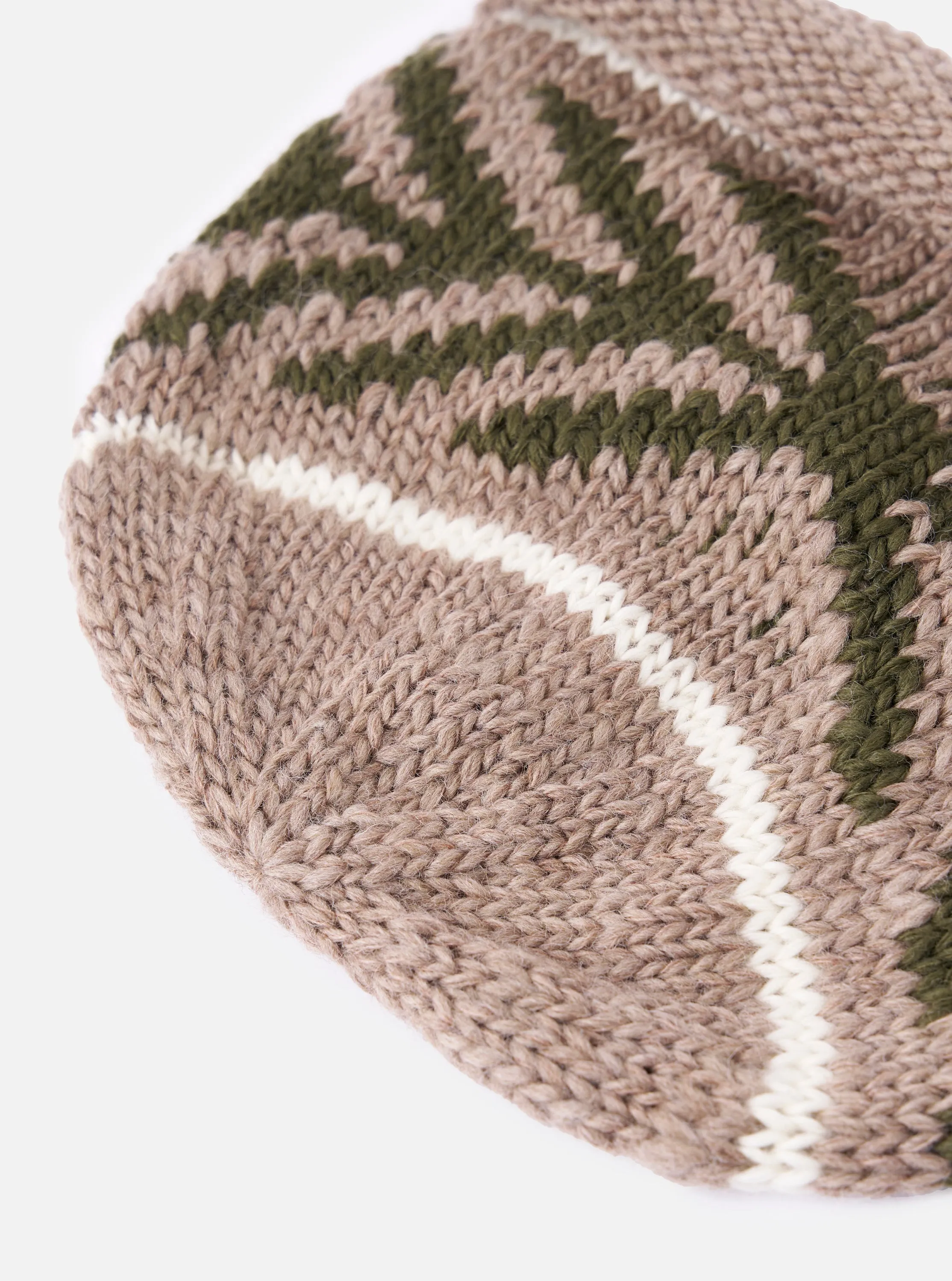 cableami® Beige Wool Jacquard Watch Cap sold by Universal Works product image thumbnail 3