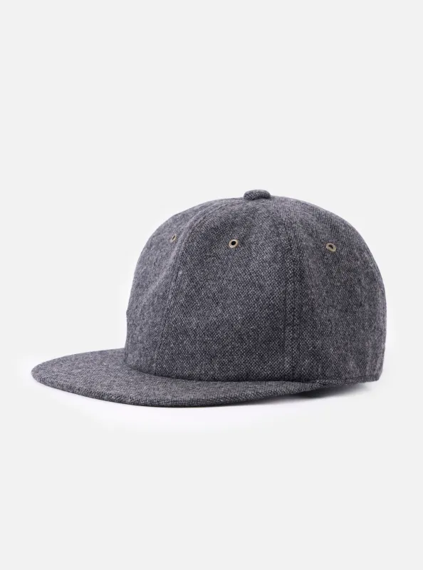 cableami® Grey Recycled Tweed Cap made by Universal Works
