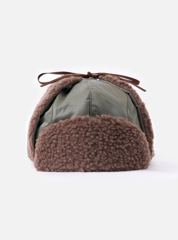 cableami® Olive Military Nylon Twill Boa Aviator sold by Universal Works