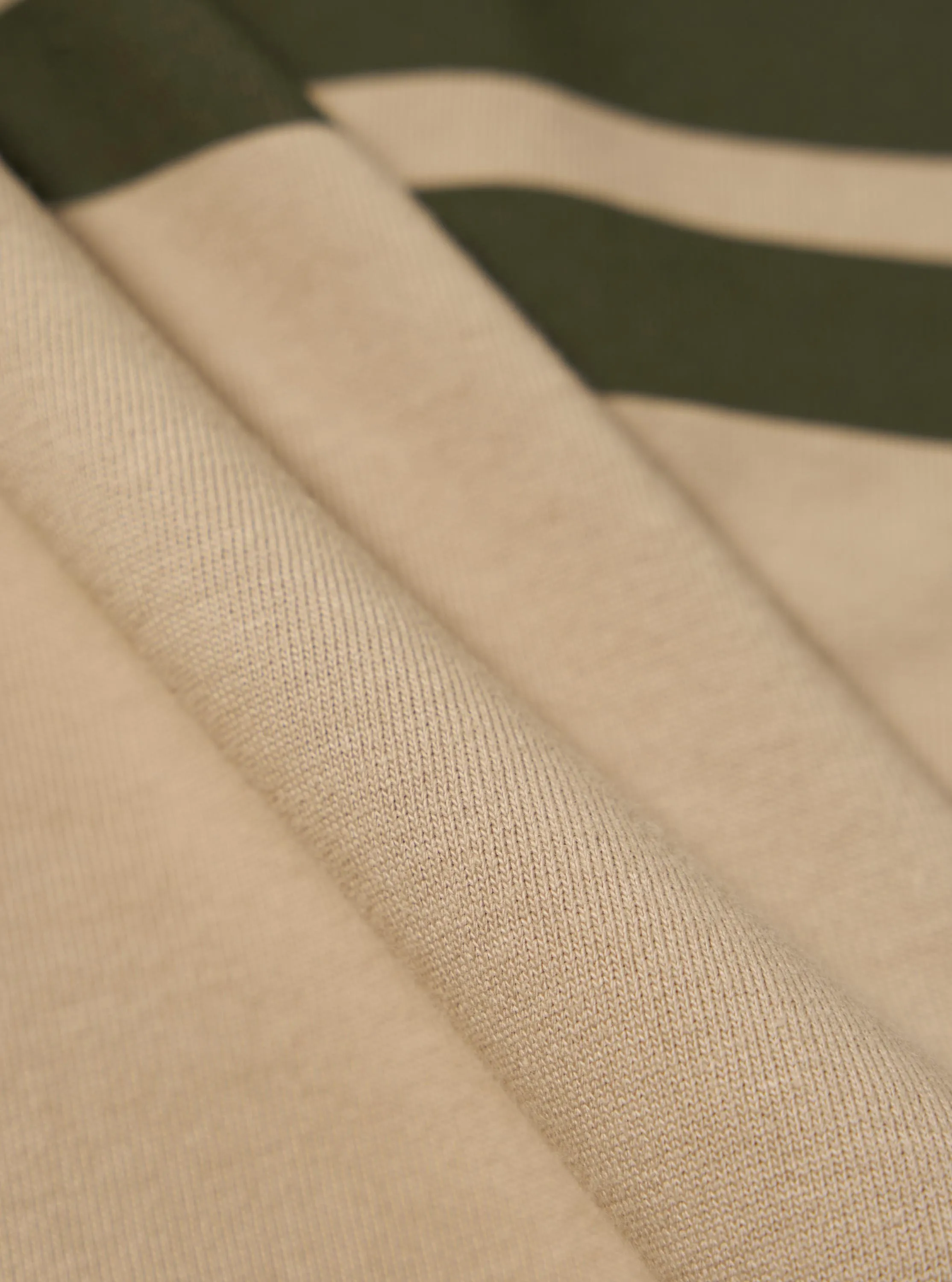Topologie x Universal Works Sand/Olive MW Organic Cotton Rugby Shirt sold by Universal Works product image thumbnail 4