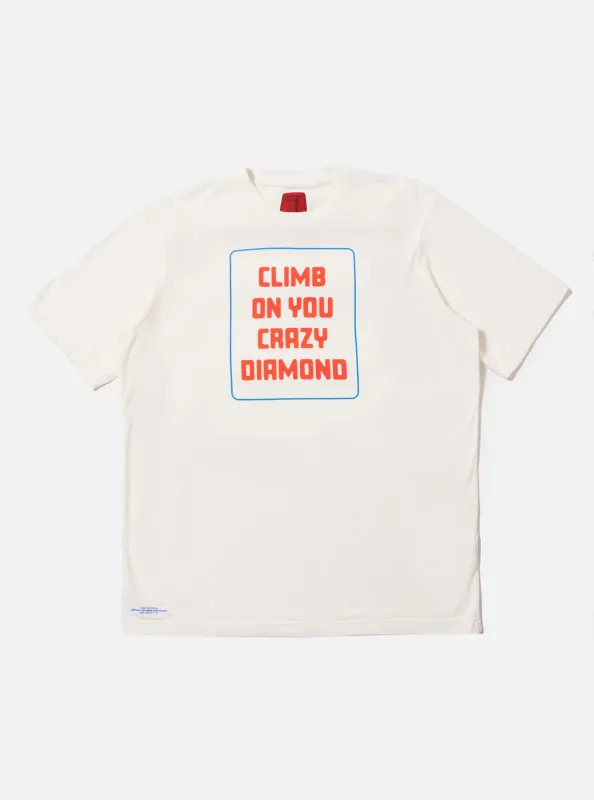 Topologie x Universal Works Ecru Organic Jersey Climb Print Tee sold by Universal Works