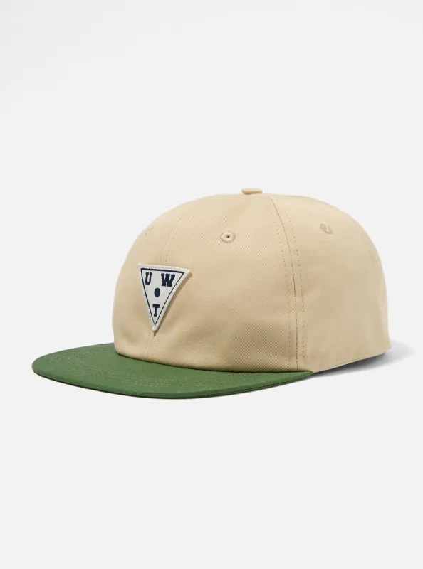 Topologie x Universal Works Sand/Olive Twill Cotton Baseball Hat sold by Universal Works