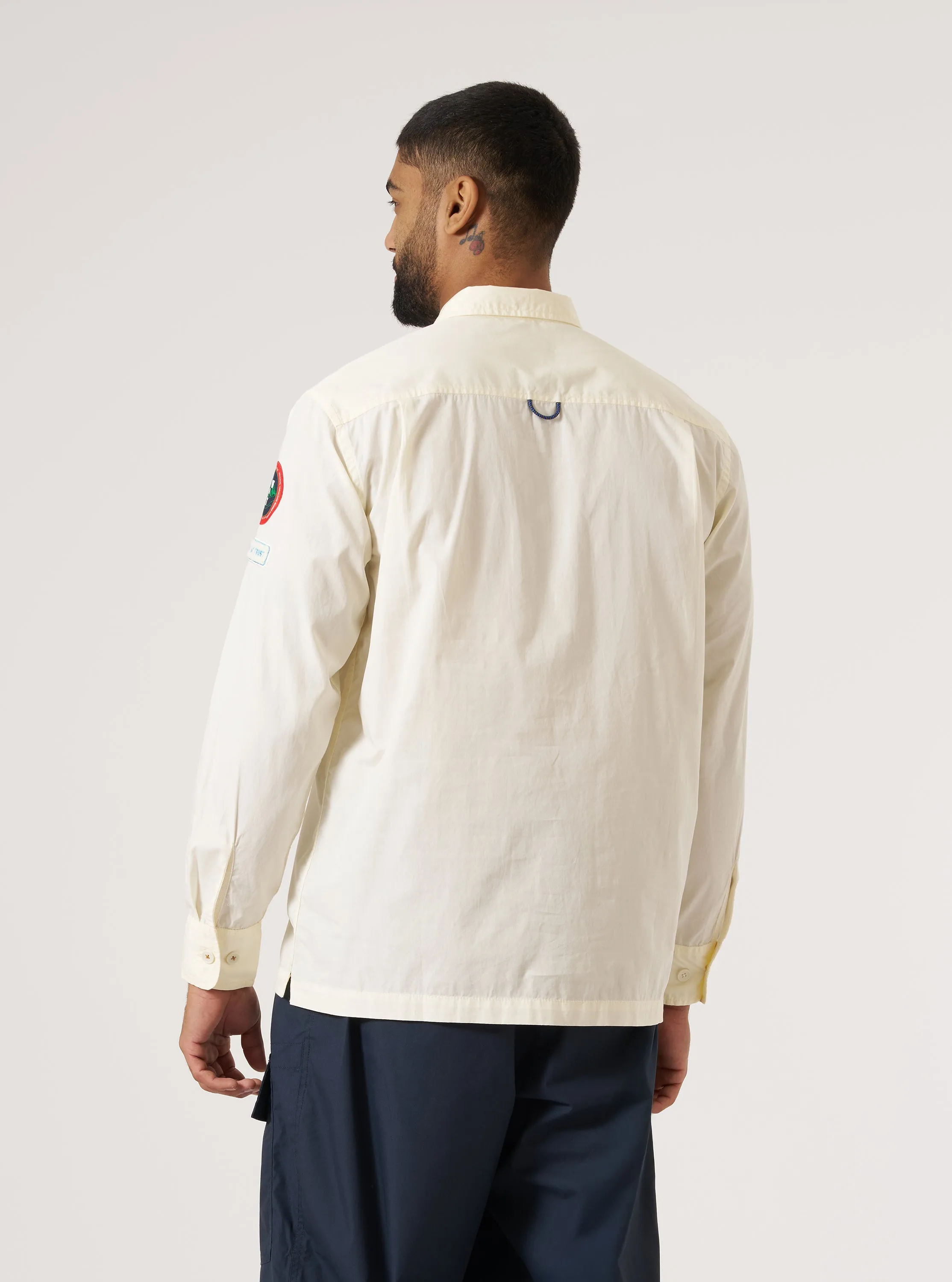 Topologie x Universal Works Ecru Broadcloth Utility Shirt sold by Universal Works product image thumbnail 3