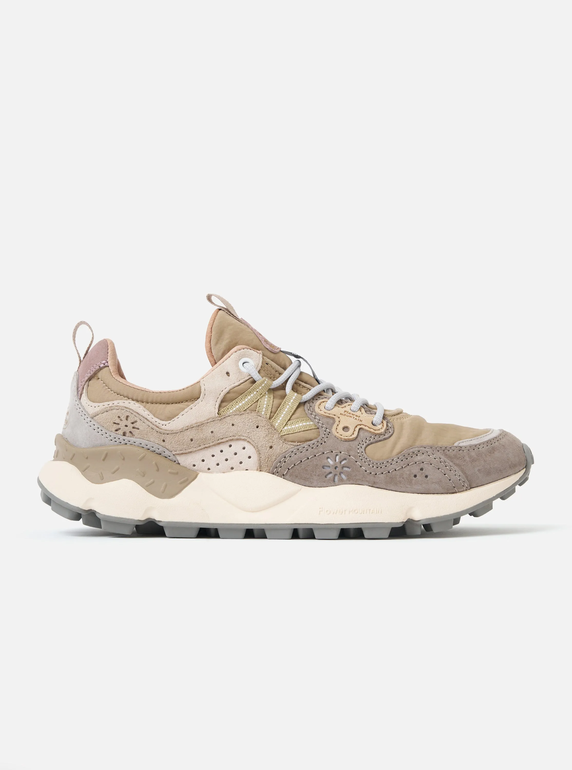 Flower Mountain Grey/Mud/Off White Suede/Nylon Yamano 3 Man sold by Universal Works