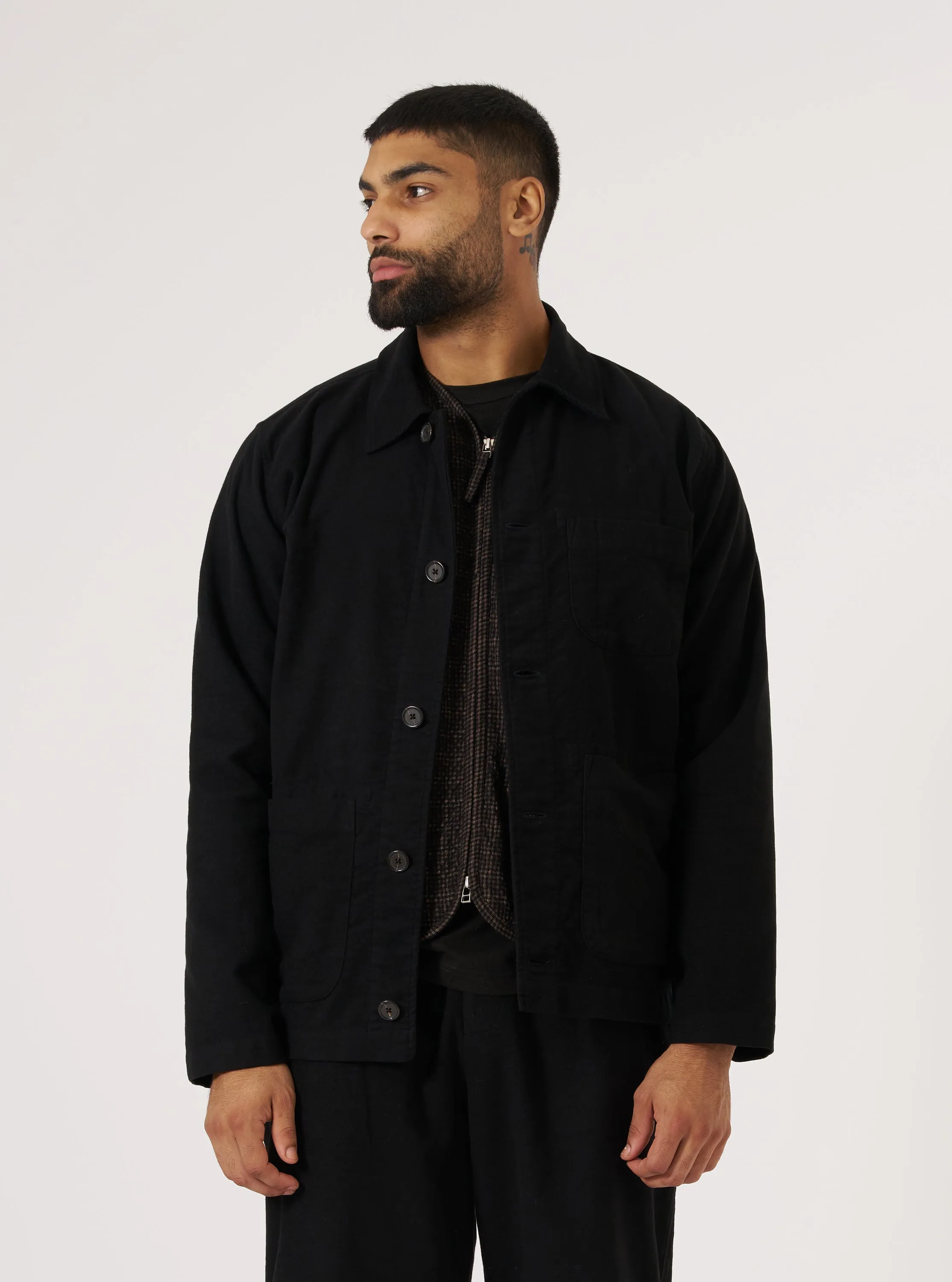 Black Comfort Moleskin Field Jacket sold by Universal Works product image thumbnail 2