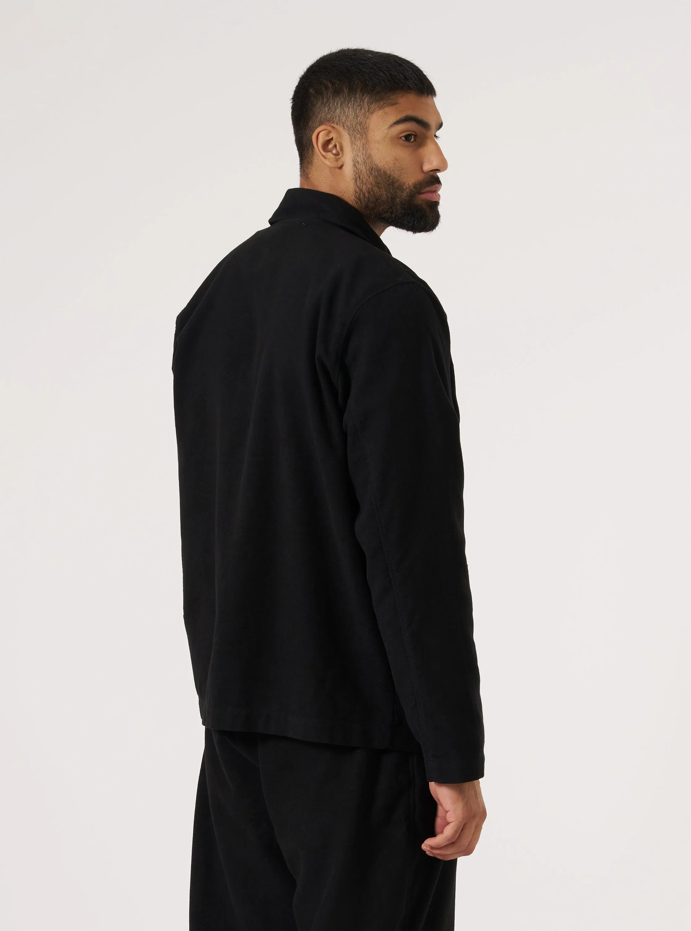 Black Comfort Moleskin Field Jacket sold by Universal Works product image thumbnail 3