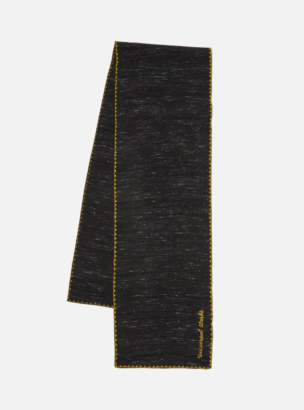 Black Wool Scarf sold by Universal Works