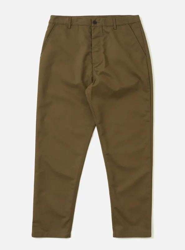 Khaki Brushed Polytech Military Chino sold by Universal Works