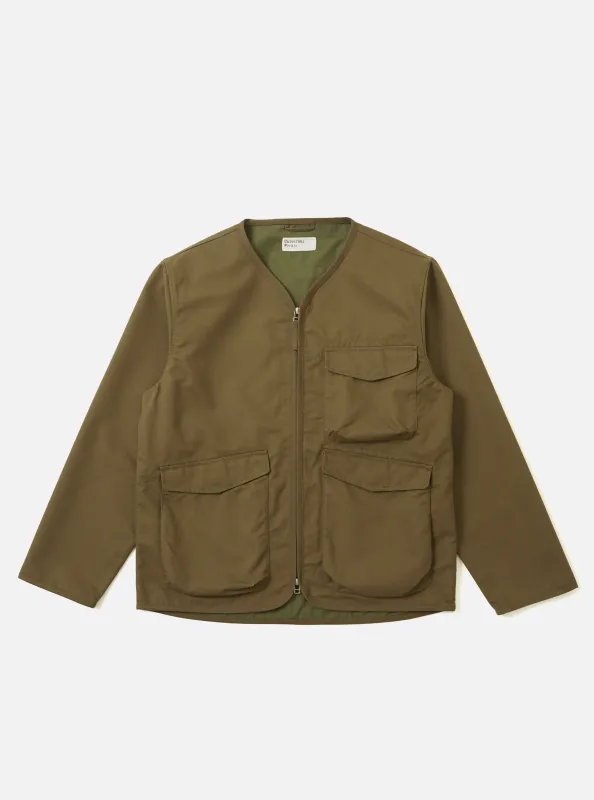 Khaki Brushed Polytech Parachute Liner Jacket sold by Universal Works